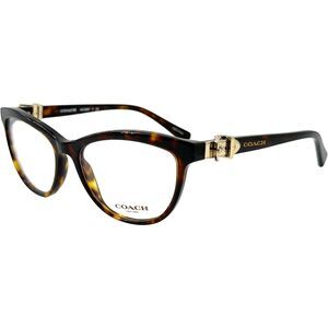 Coach HC6087 Womens Plastic Eyeglass Frame 5120  Dark Tortoise 53-16